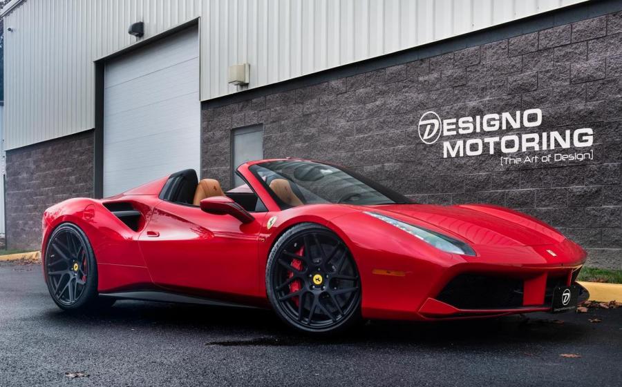 Ferrari 488 Spider by Designo Motoring on Vossen Wheels (VPS-315T) '2018